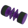 Rubinet Shower Door Knob (set) Purple Haze