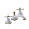 Rubinet Widespread Lav. Set. (less drain) White