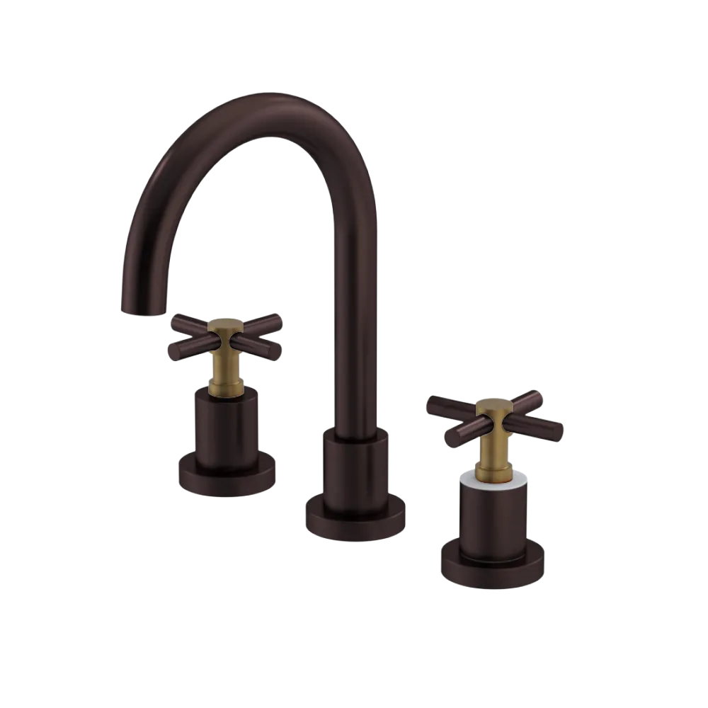 Rubinet Widespread Lav. Set. (less drain) Oil Rubbed Bronze