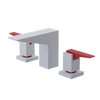 Rubinet Widespread Lav. Set. (less drain) White