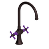 Rubinet Two Handle Single Hole Kitchen Set Oil Rubbed Bronze