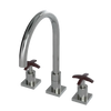 Rubinet Widespread Kitchen Set Satin Nickel