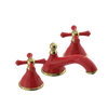 Rubinet Widespread Lav. Set. (less drain) Red