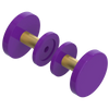 Rubinet Shower Door Knob (set) Purple Haze
