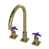 Rubinet Widespread Kitchen Set Natural Brass