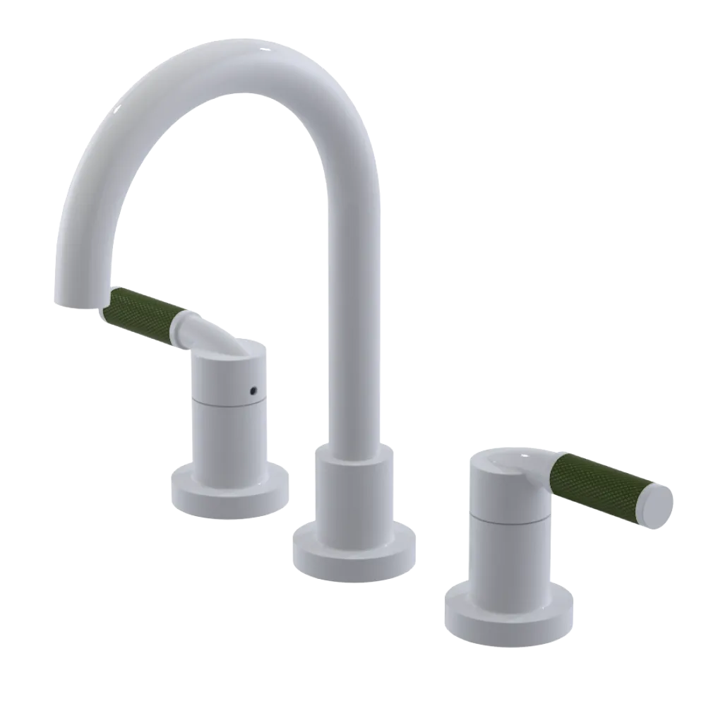 Rubinet Widespread Lav. Set. (less drain) White