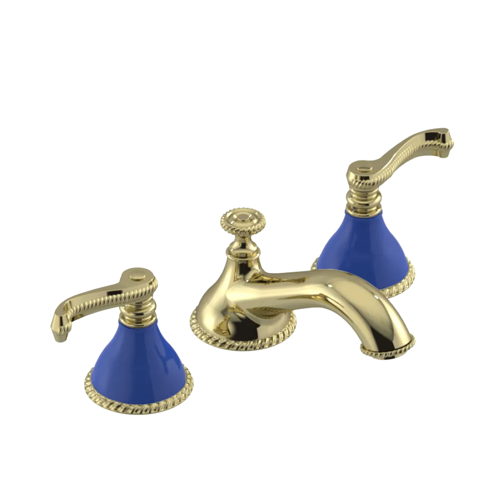 Rubinet Widespread Lav. Set. (less drain) Gold