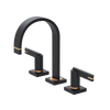 Rubinet Widespread Lav. Set. (less drain) Matt Black