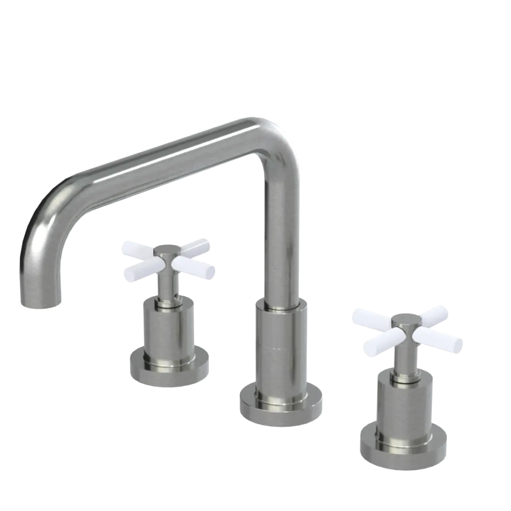 Rubinet Widespread Kitchen Set Satin Nickel