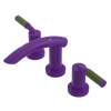 Rubinet Widespread Lav. Set. (less drain) Purple Haze