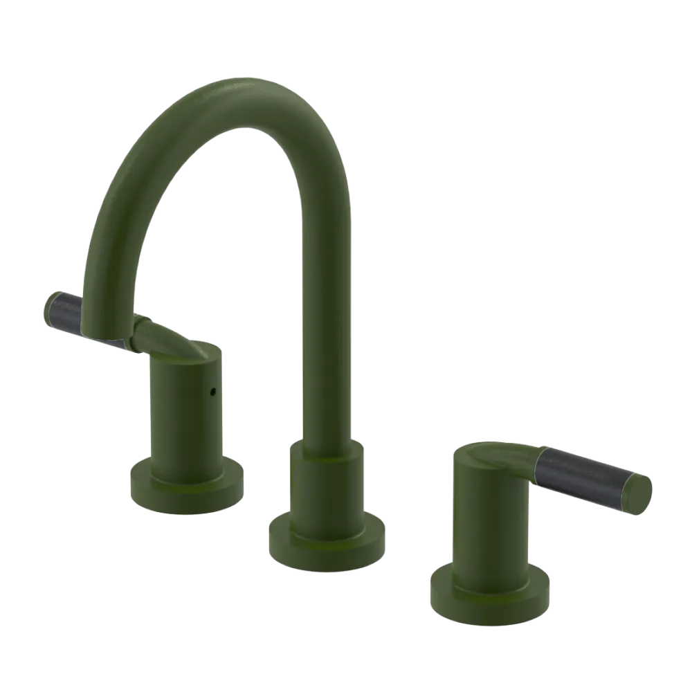 Rubinet Widespread Lav set (less drain) Green Envy