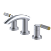 Rubinet Widespread Lav. Set. (less drain) Satin Chrome