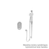 Baril Complete thermostatic pressure balanced shower kit without handle