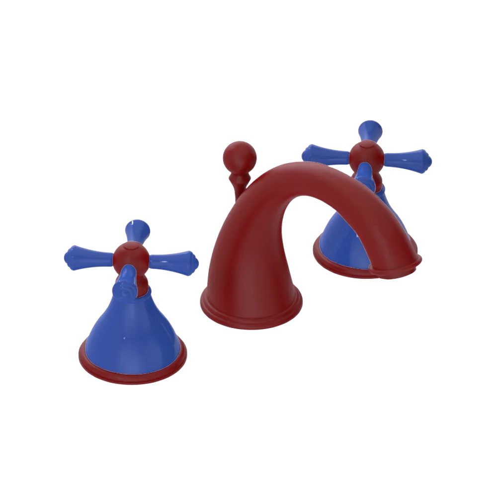 Rubinet Widespread Lav. Set. (less drain) Maroon