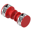 Rubinet Shower Door Knob (set) Red
