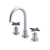 Rubinet Widespread Lav. Set. (less drain) Satin Chrome