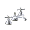 Rubinet Widespread Lav. Set. (less drain) Satin Chrome