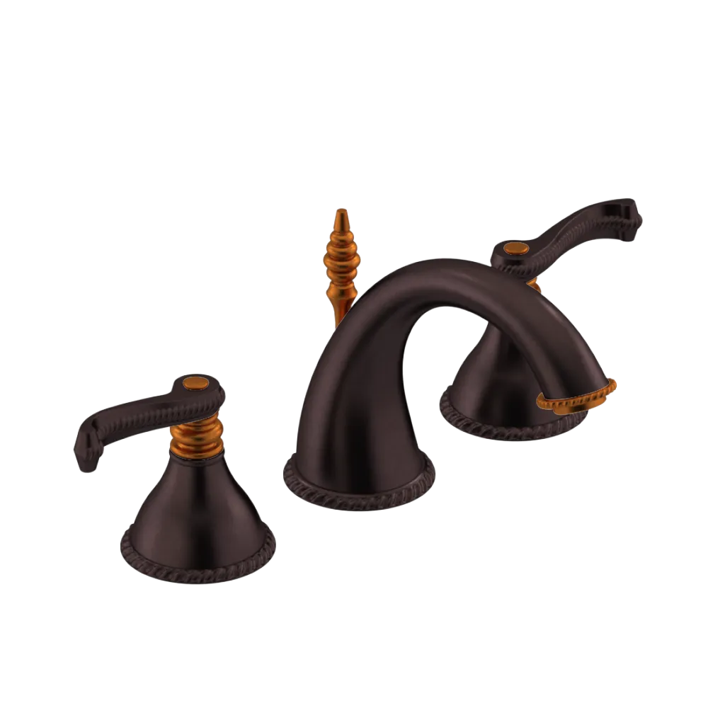 Rubinet Widespread Lav. Set. (less drain) Oil Rubbed Bronze