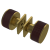 Rubinet Shower Door Knob (set) Antique Brass Matt