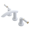 Rubinet Widespread Lav. Set. (less drain) Matt White