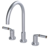 Rubinet Widespread Kitchen Set Satin Chrome