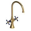 Rubinet Two Handle Single Hole Kitchen Set Gold