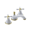 Rubinet Widespread Lav. Set. (less drain) White