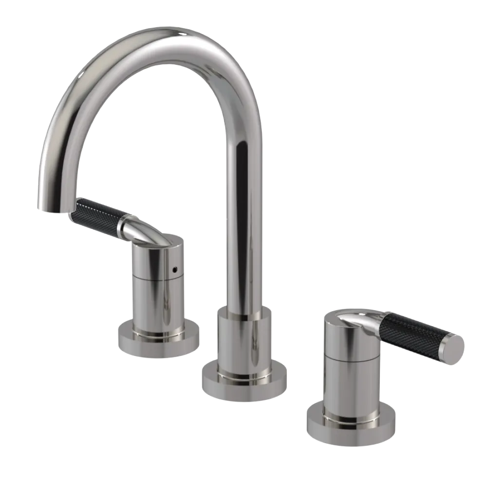 Rubinet Widespread Lav. Set. (less drain) Polished Nickel