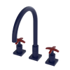 Rubinet Widespread Kitchen Set Midnight Blue