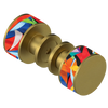 Rubinet Shower Door Knob (set) Antique Brass Matt