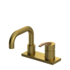 Rubinet 4" Centre Single Control Lav. Set. with Genesis spout (less drain) Antique Brass Matt
