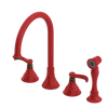 Rubinet Widespread Kitchen Set with Hand Spray Red