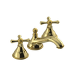 Rubinet Widespread Lav. Set. (less drain) Natural Brass