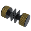 Rubinet Shower Door Knob (set) Matt Black