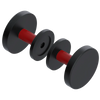 Rubinet Shower Door Knob (set) Matt Black