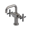 Rubinet Single Hole Dual Handle Lav. Set. (less drain) Polished Nickel
