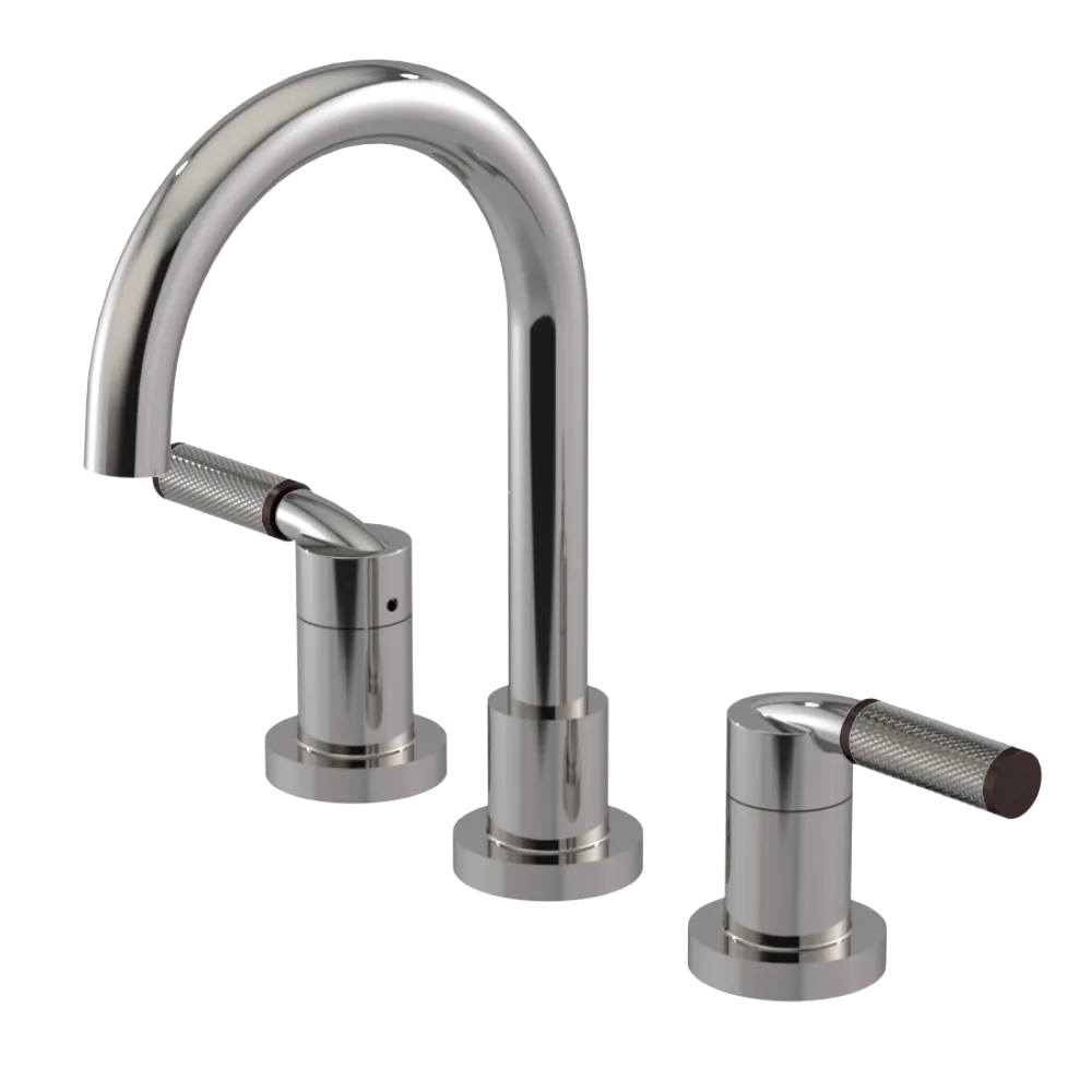 Rubinet Widespread Lav. Set. (less drain) Polished Nickel