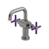 Rubinet Single Hole Dual Handle Lav. Set. (less drain) Polished Nickel