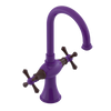 Rubinet Single Hole Dual Handle Lav. Set. (less drain) Purple Haze