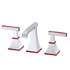 Rubinet Widespread Lav. Set. (less drain) Satin Chrome