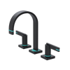 Rubinet Widespread Lav. Set. (less drain) Matt Black