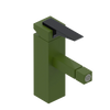 Rubinet Single Control Bidet Fitting (less drain) Green Envy