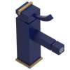 Rubinet Single Control Bidet Fitting (less drain) Midnight Blue