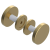 Rubinet Shower Door Knob (set) Satin Brass