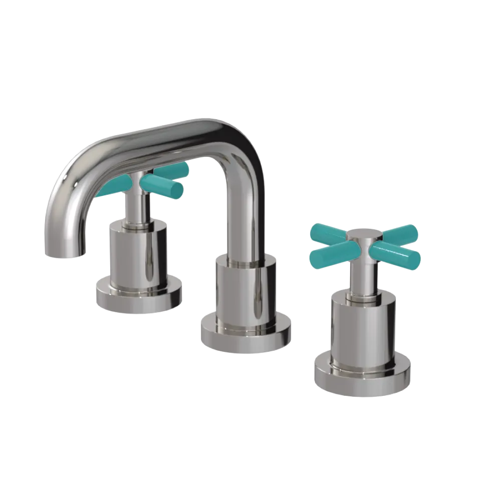 Rubinet Widespread Lav. Set. (less drain) Polished Nickel