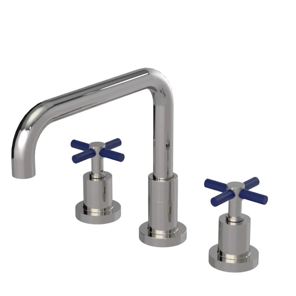 Rubinet Widespread Kitchen Set Polished Nickel