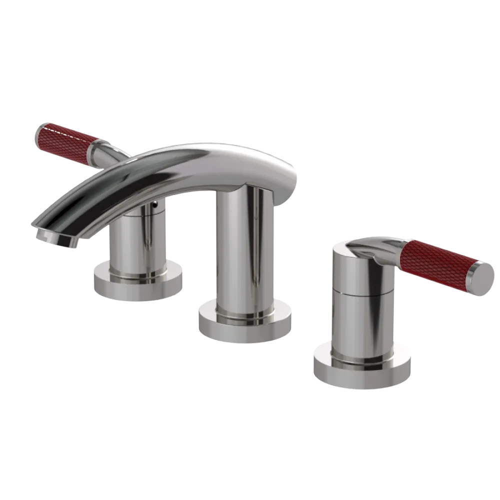 Rubinet Widespread Lav. Set. (less drain) Polished Nickel