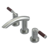 Rubinet Widespread Lav. Set. (less drain) Satin Nickel
