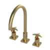 Rubinet Widespread Kitchen Set Satin Gold