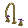 Rubinet Widespread Kitchen Set Antique Brass Matt